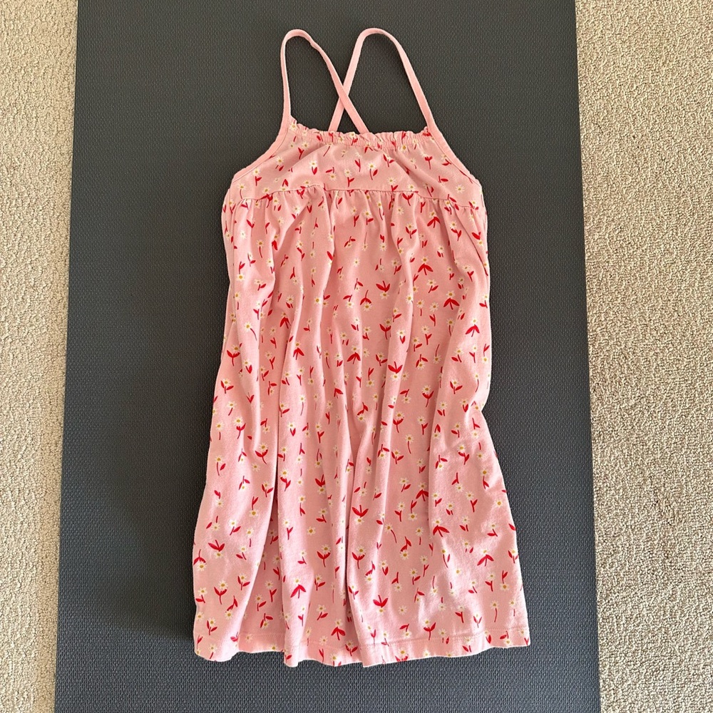 Hanna Anderson summer dress with pockets, size 8